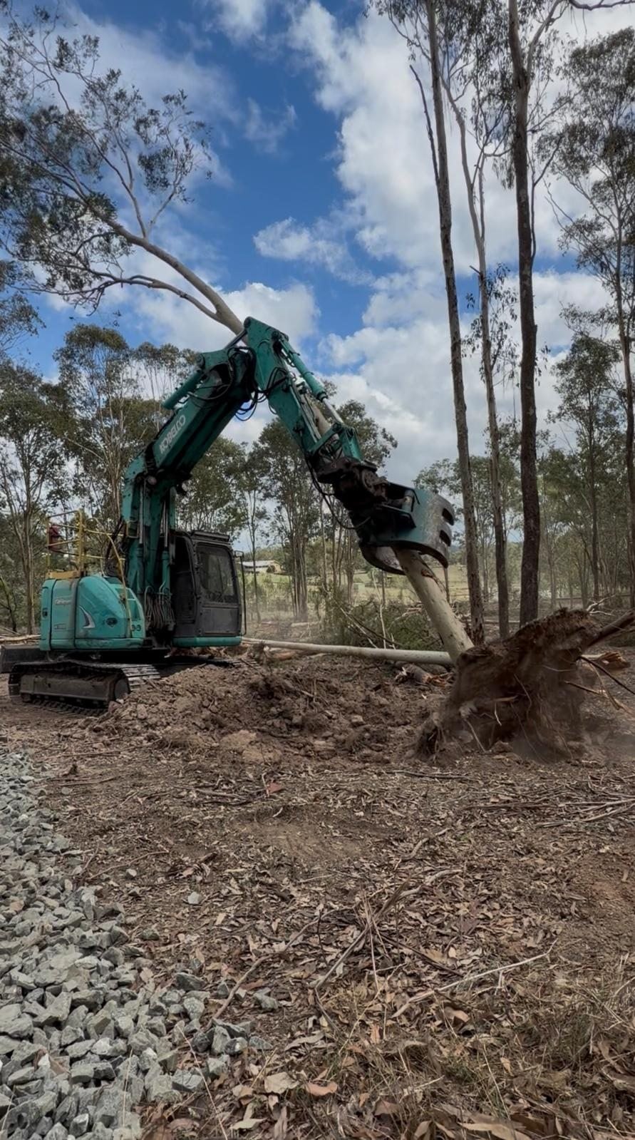 True Roots machinery supporting vegetation clearing and bushfire risk reduction